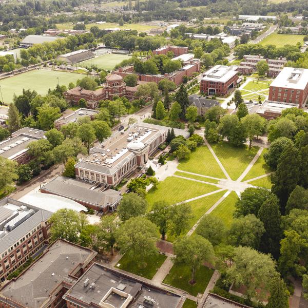 Arial view of Oregon State University Campus